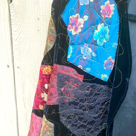 Patchwork Multi-Print Blazer Jacket - Picture 4 of 4